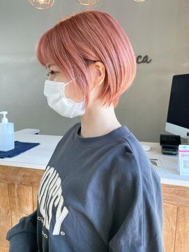 アンジェリカ 広島駅前店(ANGELICA) 【橋上】ローズマリーラテ　丸みショート