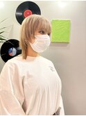 ダブルカラーホワイトベージュカラーケアブリーチハイトーン韓国