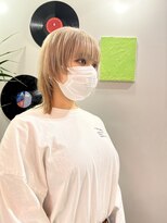 デート 下北沢(DATE)&nbsp;ダブルカラーホワイトベージュカラーケアブリーチハイトーン韓国