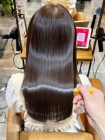乾かすだけでまとまる☆髪質改善ロングヘア×ダークアッシュ