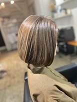 30代40代50代小顔ショートボブ丸みショートアッシュブラック