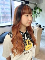 コワファーストナガサキシャンプーボーイ(COIFF1RST NAGASAKI SHAMPOO BOY)&nbsp;デザインカラー オレンジベージュ×ブラック