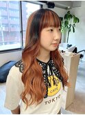 デザインカラー オレンジベージュ×ブラック