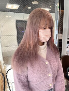 ヘアーアンドメイク ビス(HAIR&MAKE bis) 透明感◎ホワイトピンクベージュ☆【多田　華歌】