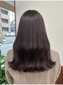 後姿も可愛いまとまりヘア  カシスブラウン
