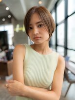 イオ 本厚木(io)&nbsp;ショートヘア似合わせカットグレージュカラーイメチェン小顔