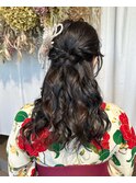 卒業式ヘアセット×袴着付け♪yu