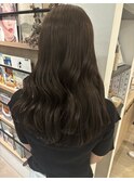【縮毛矯正毛の初カラー】色落ちまで綺麗な赤み消しベージュ＊