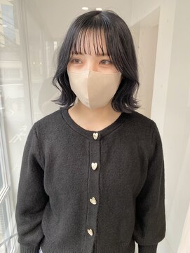 ツイギー 伊賀上ビル店(TWiGGY) 【くびれボブ×ダークグレー】