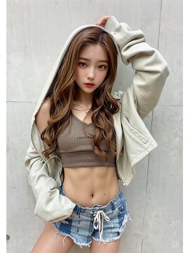 オリジンズヘアーセカンド 守谷店(Origins hair 2nd) ゴールド系ベージュカラー×BYKARTE TR