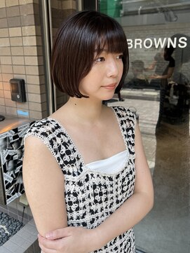 ブラウンズ(BROWNS) バッサリボブスタイル