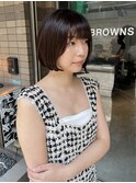 バッサリボブスタイル