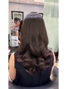 アピッシュ ギンザ(apish ginza) ロングパーマ/韓国風パーマ/コテ巻きパーマ/デジタルパーマ/藤野