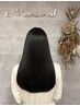 縮毛矯正ケアルーガ＋矯正専用髪質改善＋似合わせカット ￥37400→￥26400