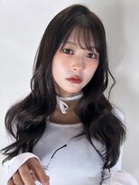 イフイイズカ (Ifh iizuka) wave hair × dark brown