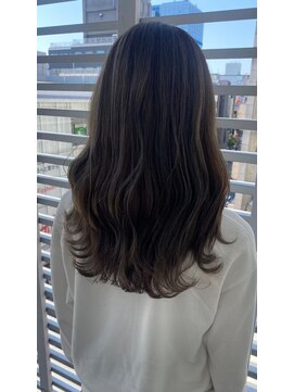 ジーナ 船橋(Zina) 髪質改善＊ロングレイヤーグレーベージュ＊美髪【Zina船橋】