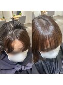 前髪が割れて困ってる方はコレをして下さい。