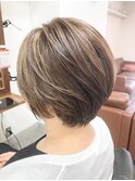 白髪ぼかし30代40代50代60代伊丹大人ショート大人ボブ