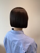 サラ ビューティー サイト 古賀店(SARA Beauty Sight)&nbsp;切りっぱなしボブ/小顔カット/オリーブグレージュ/20代30代40代