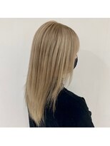 イメージア ボーノ相模大野店(IMAGE-A) 【柔色ロング】ミルクティーグレージュ ミディアム セミロング