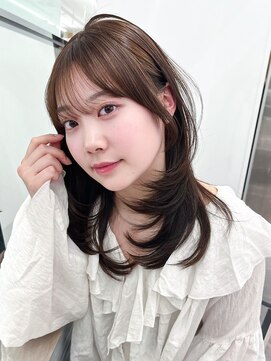 アルバム 渋谷パルコ(ALBUM) ミディアム前髪カットダークアッシュ_F21339