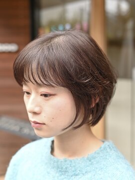 ピークアブー 表参道(PEEK-A-BOO) ピンクブラウン/ショートボブ