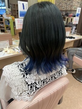 ウェーヴ 浜松小豆餅店(wave) 1回裾ブリーチ×隠れオフィスカラー