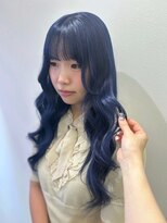 ゲーム 梅田(GAME)&nbsp;ネイビーブルー/ケアブリーチリタッチ/艶トリートメント