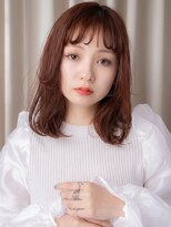カバーヘアアンドスパ ブリス 浦和(COVER HAIR&SPA bliss) 前髪パーマピンクベージュブリーチなし顔周りカット20代30代X