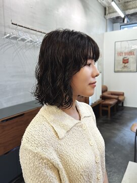 ニール 名古屋 伏見 丸の内(NEELU) [NEELE_take]コテ巻き風ボブパーマ