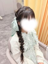 クラン 北新地店(Clan)&nbsp;サイド編みおろし/北新地ヘアセット