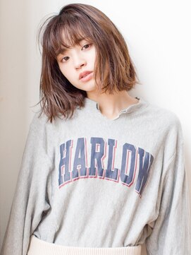 ネイヴィル オモテサンドウ(navile omotesando) まろみブラウンのナチュラルラフボブ