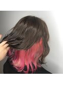 【滝担当】ピンクインナーカラー！！