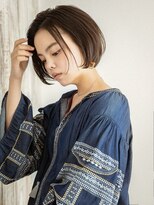 ヘアアンドスパ モーブ 世田谷(hair&SPA Mauve) 大人かわいい  小顔黒髪ボブ