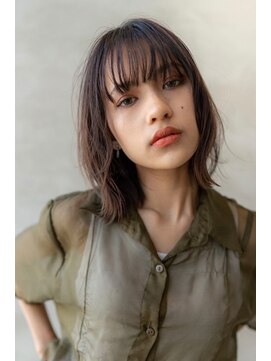 オースティン 流山おおたかの森(AUSTIN) 大人かわいい前髪セシルカットココアブラウンフリンジウェーブ