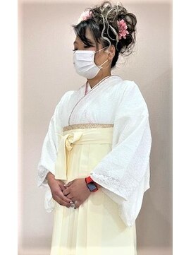 デザインヘアーピアジェ 八木店(DESIGN HAIR PIAGET) ☆2022年・ピアジェ卒業式☆最新アップ&着付&メイク☆