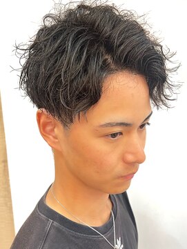 銀座マツナガ 浅草店 ツイストスパイラルパーマ アップバングツーブロ アップバング