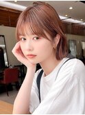 小顔ヘア/柔らかくびれボブ/大人ガーリー