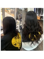 クラン ヘアーアンドスタジオ(CLAN hair & studio)&nbsp;ハイトーンエクステブリーチインナーミルクティーベージュ