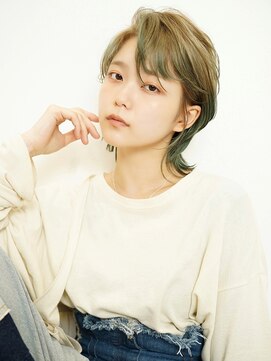 ニューヨークニューヨーク イオン高の原店(NYNY) ジェンダーレス ウルフ ブリーチあり ポイントカラー