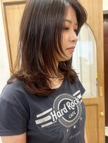 ウェルク(welc) イメチェンスタイルハッシュカットレイヤーカットレッドブラウン