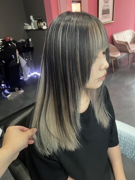 ヴィアンジュ(viange) #アンブレラカラー#ブラック#ベージュ#デザインカラー