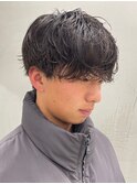 緩めシャドウパーマ×マッシュスタイルでおしゃれな雰囲気に◎