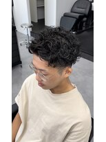 ノイセル 心斎橋(Noisyle)&nbsp;guest snap　黒髪短髪×メンズパーマ×刈り上げ