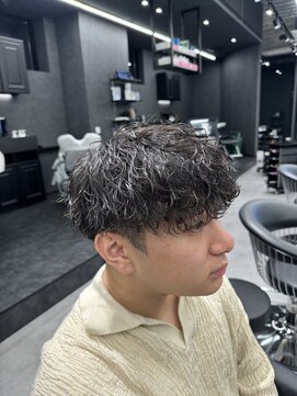 メンズ サロン ドット トウキョウ 町田店(men's salon dot. tokyo) 波巻きパーマ×マッシュ