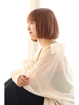 ビューティーアンドフリーハコ(Beauty&Free HACO) ミニボブ/ピンクベージュ/ツヤ髪