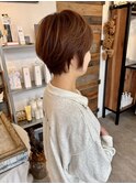 小顔見え丸み上品ショート/20代/30代/40代