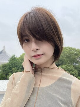 ピークアブー 原宿ハラカド(PEEK-A-BOO) くせ毛多毛ショートボブブラウン艶透明感アースイルミナ