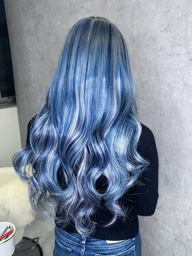 グリス(GRIZZ) 原色シールエクステ90枚【ちゃんみなブルー】#シールエクステ