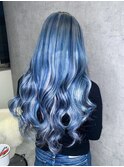 原色シールエクステ90枚【ちゃんみなブルー】#シールエクステ